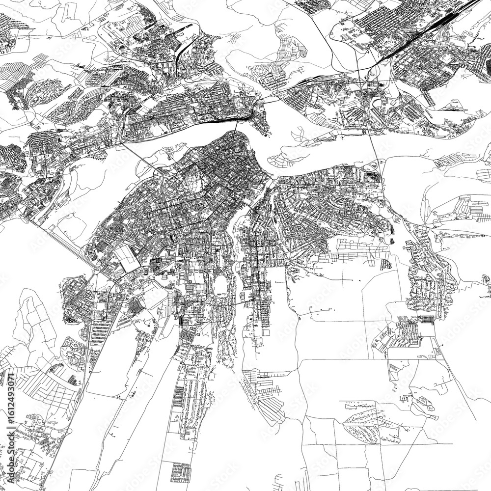 Fototapeta premium 3D illustration of city and urban in Irkutsk Russia