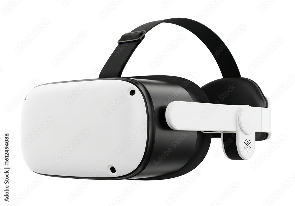Modern Virtual Reality Headset Isolated on White
Modern Virtual Reality Headset Isolated on White