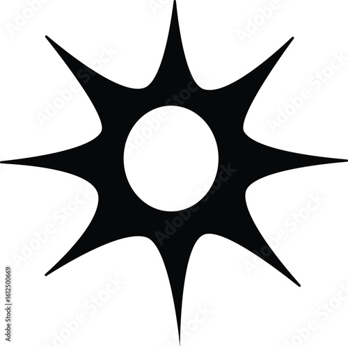 Adinkra nsoromma african star symbol for faith and patronage