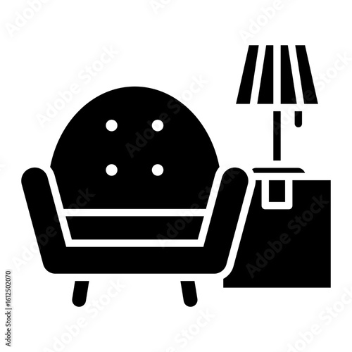 Furniture delivery, moving service glyph solid icon