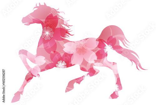 午　年賀状　桜　アイコン