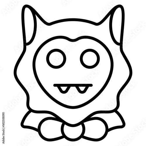 Werewolf icon with outline style and pixel perfect base. Suitable for website design, logo, app and UI. Based on the size of the icon in general, so it can be reduced.
