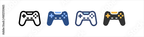 Console Icon Set Multiple Style Collection