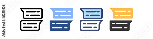 Chat Icon Set Multiple Style Collection