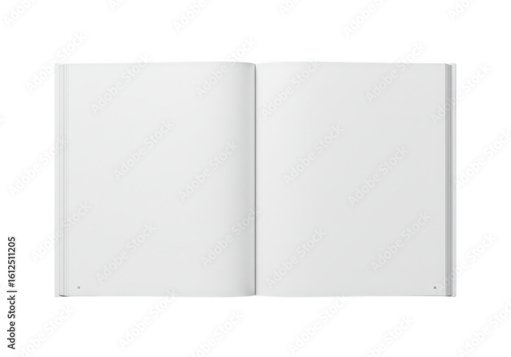 Open blank book with two pages spread isolated on transparent background Open blank book with two pages spread isolated on transparent background