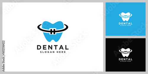 dental logo design vector template