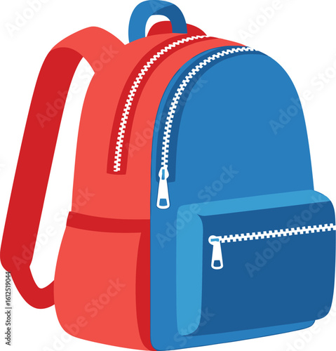 Find the best red and blue backpack for school and travel accessories