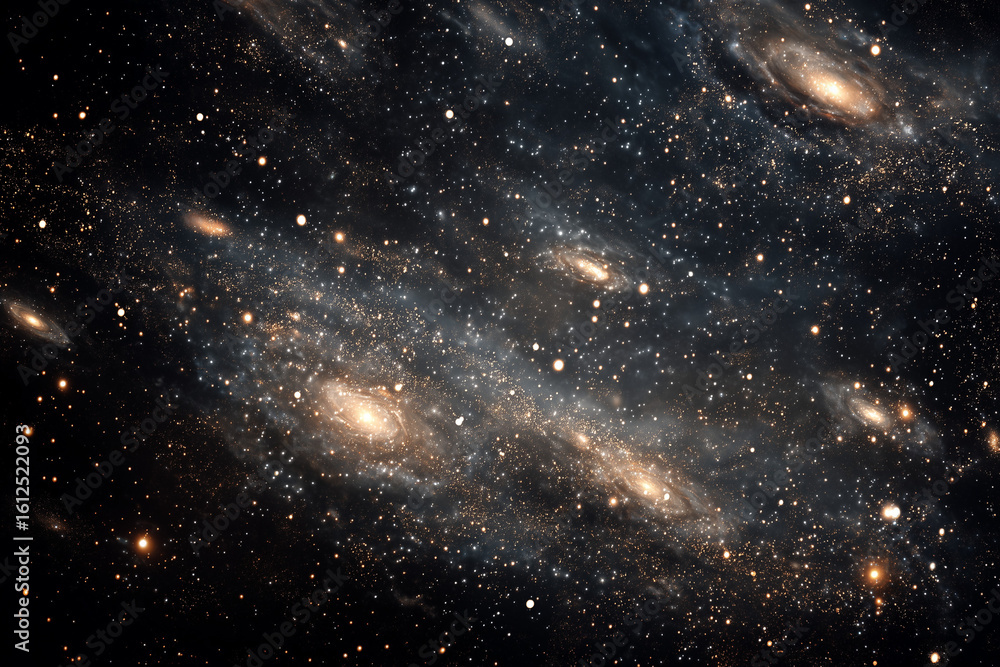 Obraz premium space galaxy background