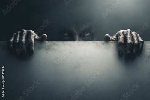 Terrifying Face Appears from Darkness