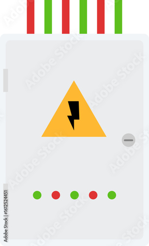 Electrical Panel Warning Illustration
