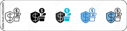 Investment Icon Pack Multistyle Illustration