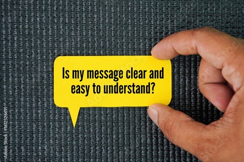 Cuadro en lienzo Questions about communication, namely: Is my message clear and easy to understan