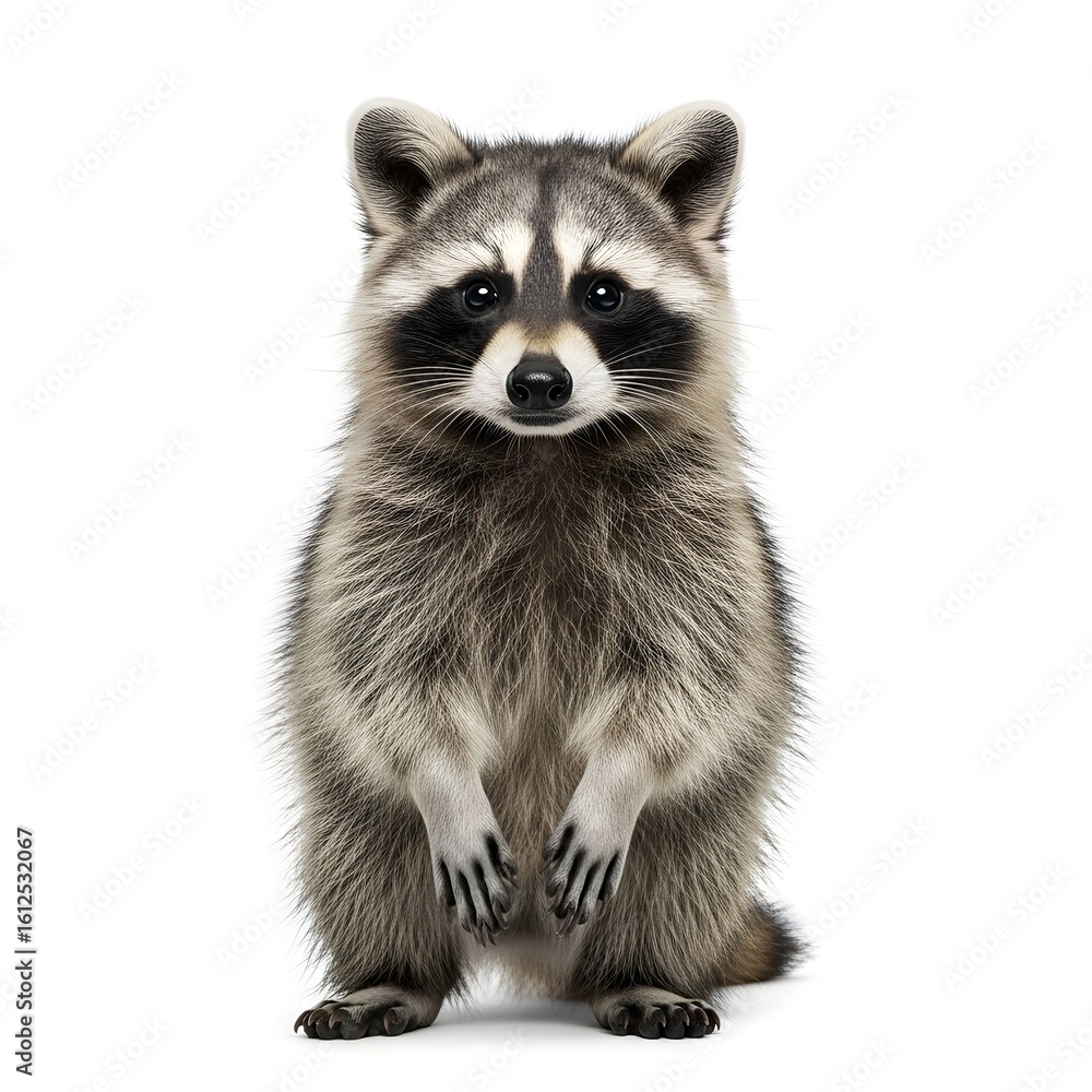Obraz premium Candid Moment of a Smiling Raccoon