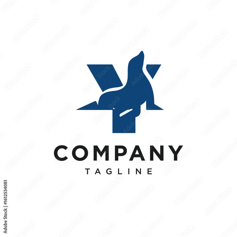 Fototapeta premium Letter Y Seals Logo Icon Vector