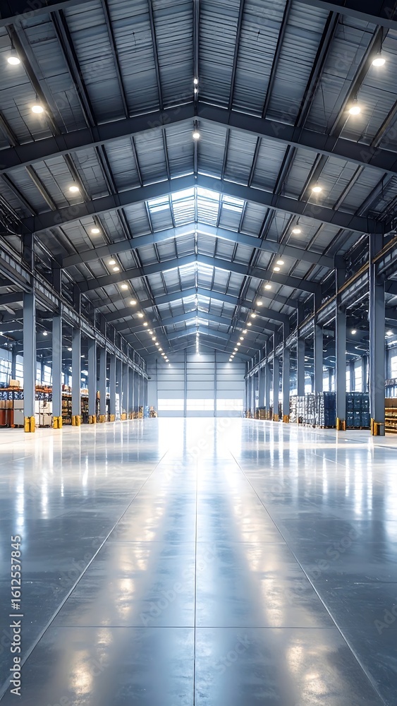 Obraz premium Empty warehouse interior