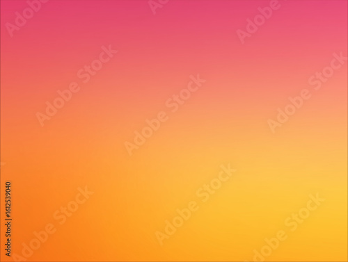 Smooth gradient from pink to orange to yellow in a vertical format