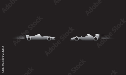 Luxury car side view vector