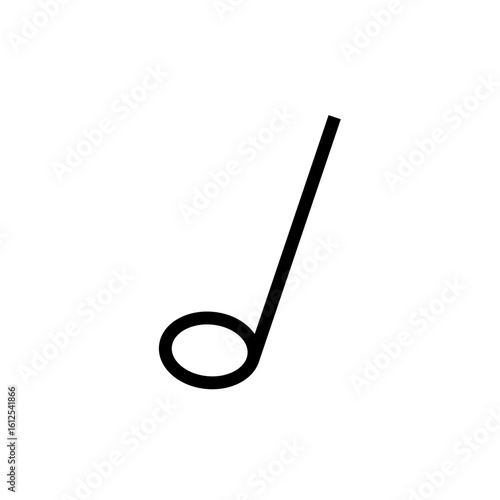 musical note symbol line element
