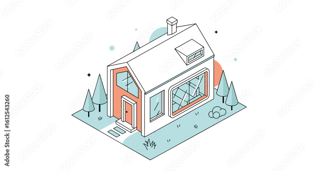 Fototapeta premium Modern Residential Architecture Design Ideas For Cozy Homes And Beautiful Natural Surroundings