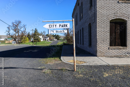 City Park Sign in Hartline