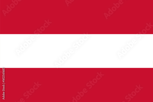 austria national simple flag, austrian state flag 3:2 vector illustration