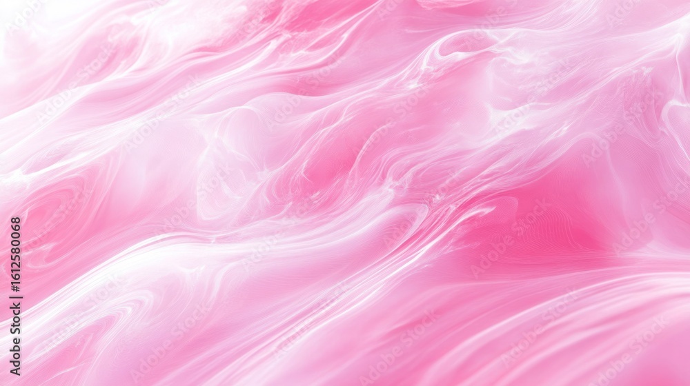 Fototapeta premium Pink Swirl Abstract: An ethereal swirl of pink hues creates a sense of fluidity, dreaminess, and abstract beauty. The delicate play of light and shadow and the soft color palette offer a visual treat.