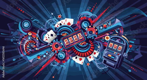 Poker Cards and Slot Machines in a Dynamic Graphic Design Environment
