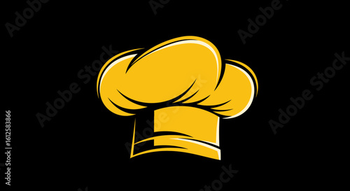 Chef Hat Icon Design, Graphic Art, Digital Environment, Modern Style, Professional Concept