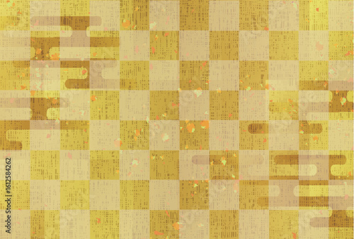 和柄　金　年賀状　背景