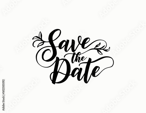 save the date hand drawn vector of an abstract background