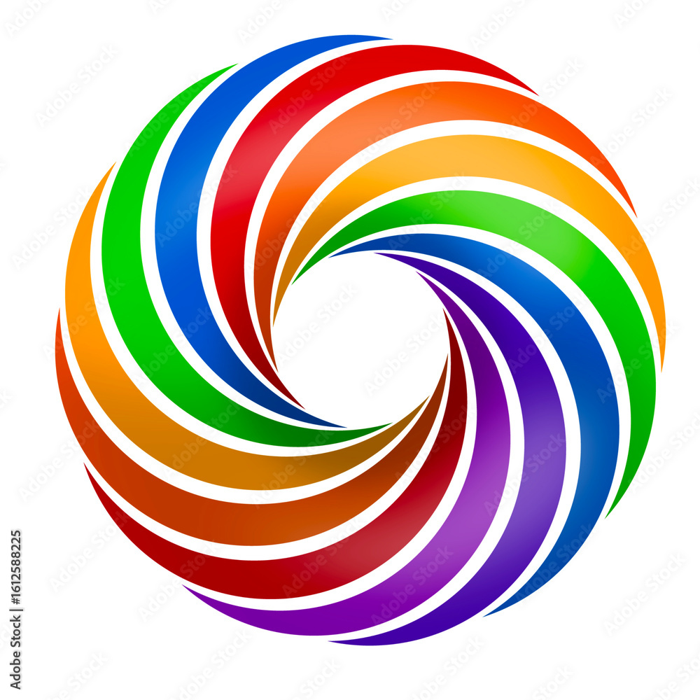 Obraz premium Rainbow Swirl