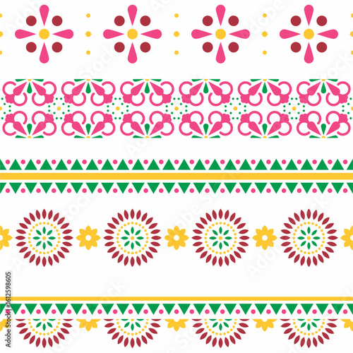 batik pattern background.  seamless traditional batik pattern border.