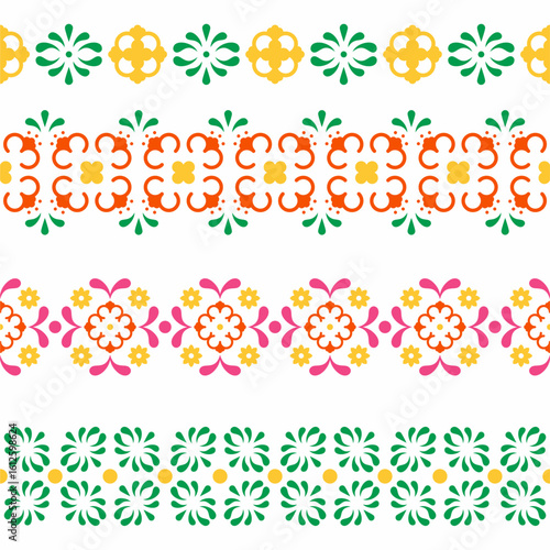batik pattern background.  seamless traditional batik pattern border.