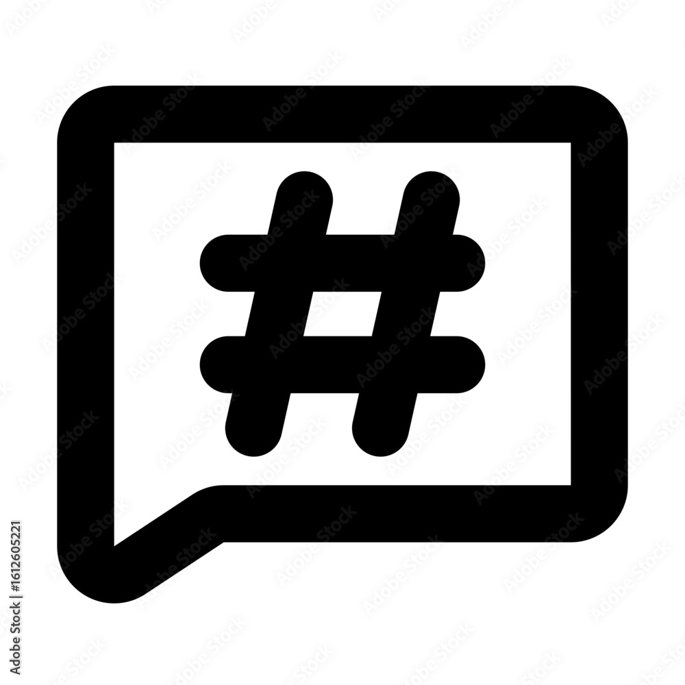 Obraz premium hastag icon