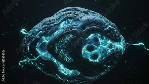 Abstract Microscopic Biological Cell Structure