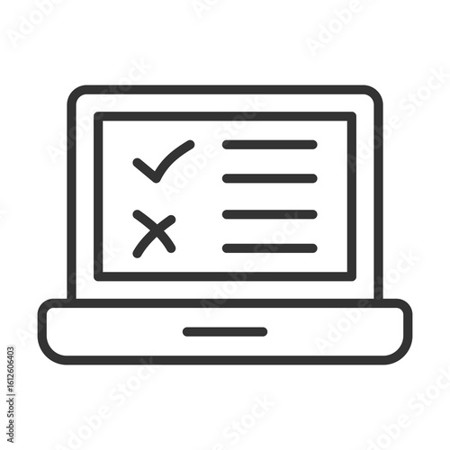 Testing Icon Outline Style. Vector Illustration Design