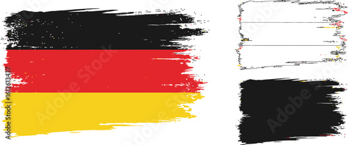 Germany flag vector grunge style illustration german national symbol country design art