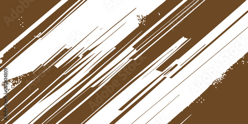 Modern Black and White Abstract Lines