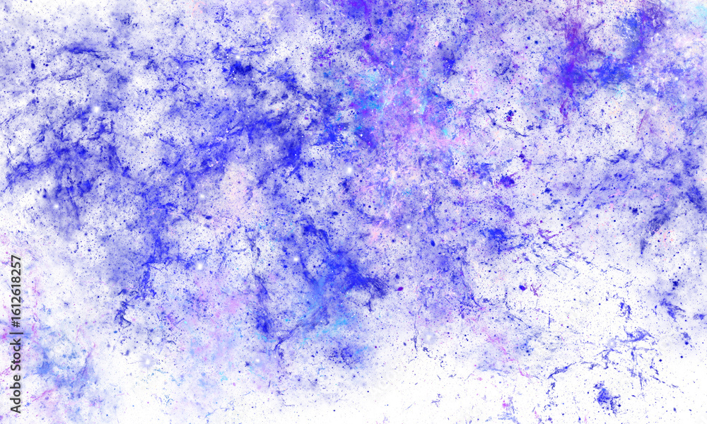 Obraz premium Colorful Starfield and Nebula in Deep Space PNG