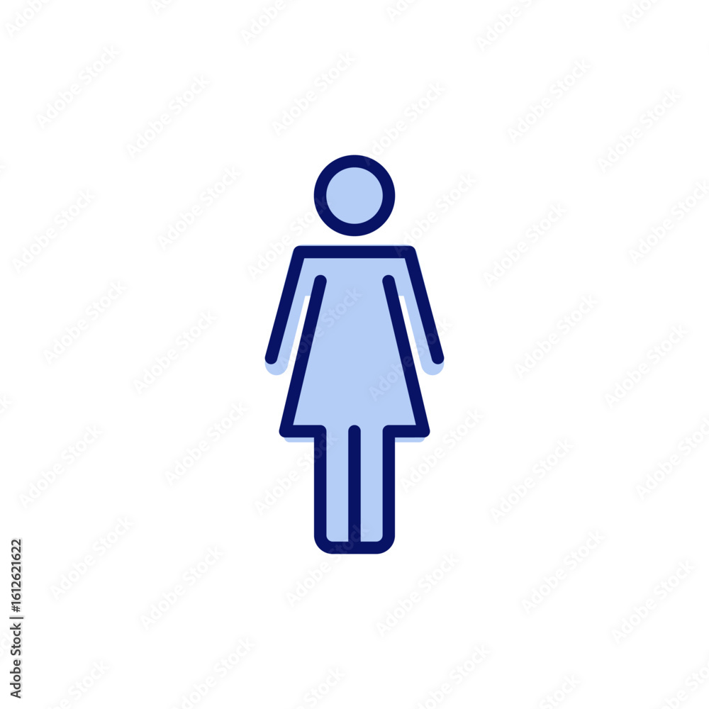 Female icon vector. woman sign and symbol Female icon vector. woman sign and symbol