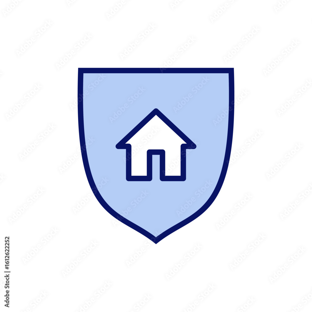Obraz premium house insurance icon vector. house protection sign and symbol