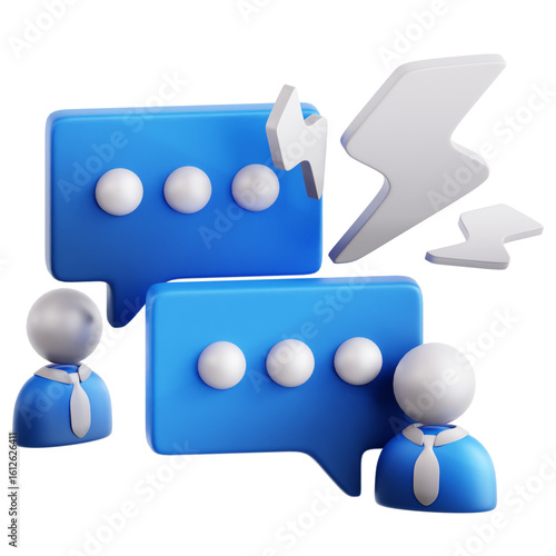 Argument 3D Illustration