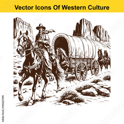 Trails & Hooves: Cowboy, Horse & Wagon on the Western Frontier