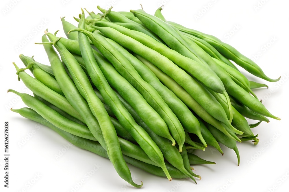 Fresh Green Beans Bunch Closeup Fresh Green Beans Bunch Closeup