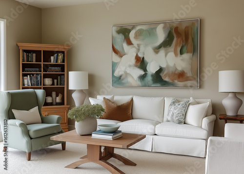 American-style wooden furniture and interior decoration