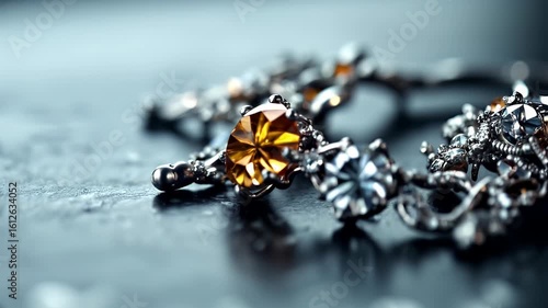 Luxury Jewelery Exquisite Diamond and Topaz Necklace