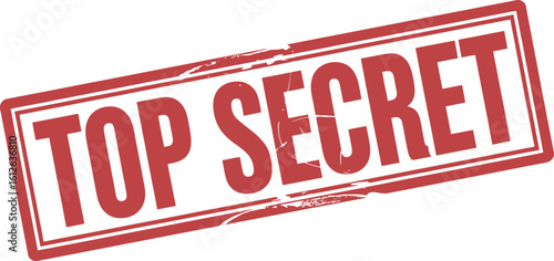 Find top secret information classified document red stamp isolated image