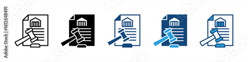 Punishment icon set multiple style collection