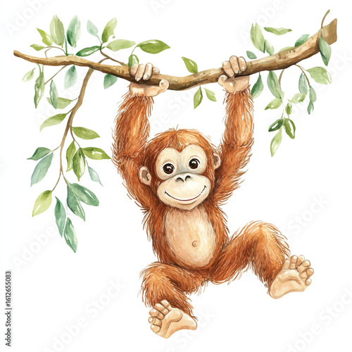 a cute animal of Orangutan