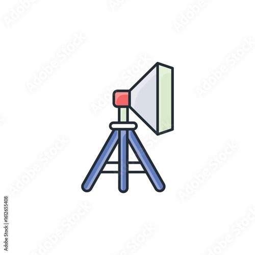 Soft Box icon design with white background stock illustration